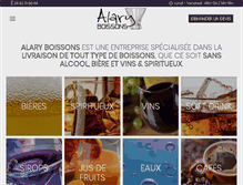 Tablet Screenshot of alary-boissons.fr